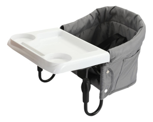 Suporte Flexível Para Cadeira Alta Em Mesa De Jantar Cinza