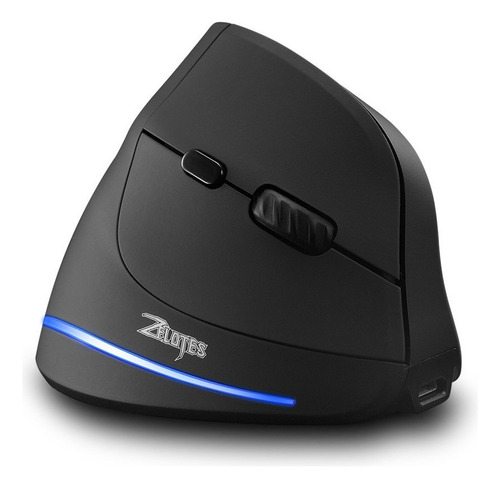 Zx^ Mouse Gamer Vertical Sem Fio Recarregável Zelotes F35