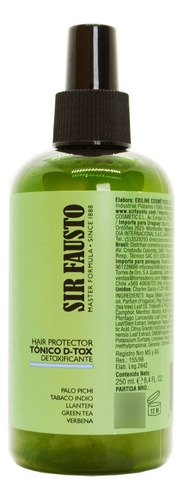 Sir Fausto Pure Tónico Detox Para Cabello Hidratante 250ml