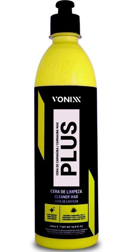 Imagem 1 de 6 de Cera Carnaúba Plus Vonixx 500ml Cera Liquida Automotiva