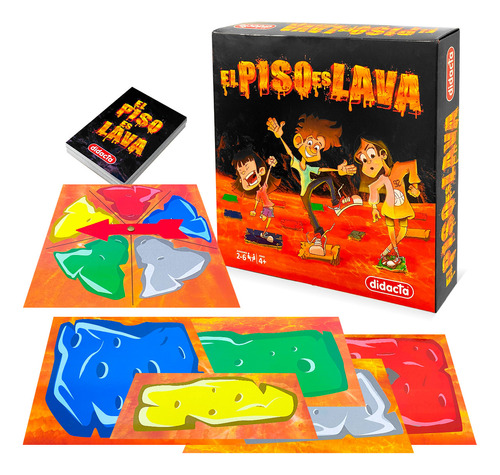 Twisty El Piso Es Lava Didacta Juego Familiar 51pcs - El Rey