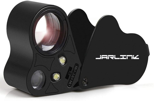 Jarlink 30x 60x Lupa De Ojo Con Iluminacion, Lupa De Joyer 