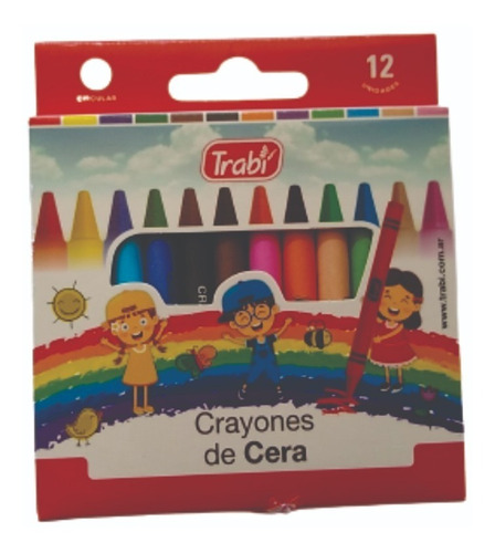 Crayones De Cera Trabi X 12 Colores - Devoto