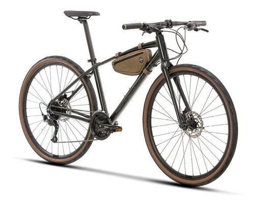 Imagem 2 de 5 de Bicicleta urbana Sense Activ 2021/22 2021 aro 700 L 27v freios de disco hidráulico câmbios Shimano Altus M2000 cor verde