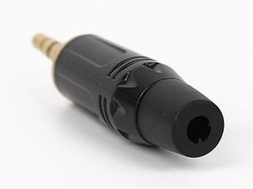 Plus Mini Jack 3.5 Stereo Baño De Oro En Metal Para Cable 