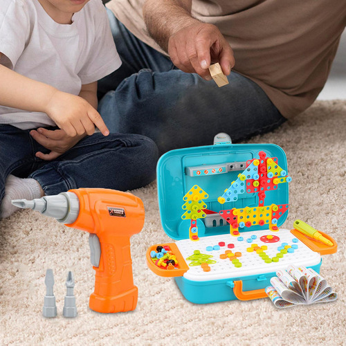 Juguete Con Tornillos Y Tuercas Para Niños, Taladro