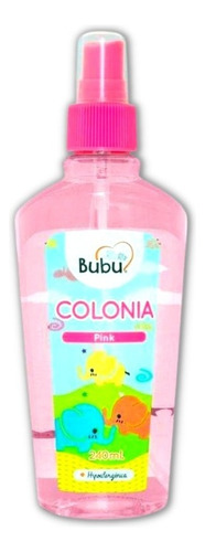 Colonia Hipoalergénica Bubu Pink, Suave Fragancia Para Bebe 