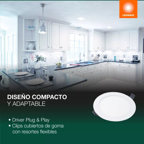 Lampara Panel Led Osram Ledvance Empotrable 12w