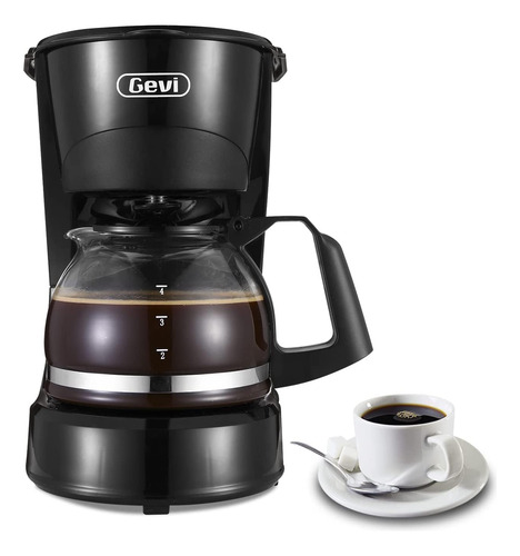 Cafetera Pequeña Gevi Para 4 Tazas, Cafetera Compacta, Wifi