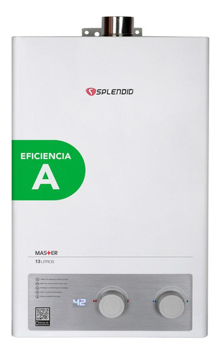 Calefon Splendid 13lt Gas Licuado Master Tiro Forzado Ion