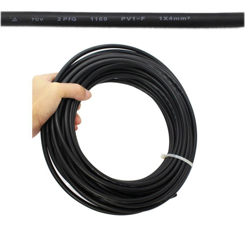 Cable Solar Cobre Con Conector Mc4, Mxsry-063, 40m, C.12, 4m