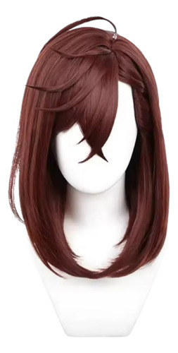 Peluca Momo Ayase Dandadan Cosplay Castaña