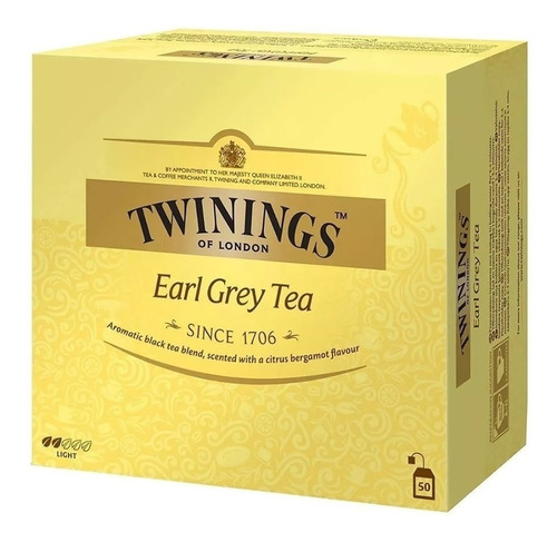 Té Twinings Earl Grey 50 Saquitos 