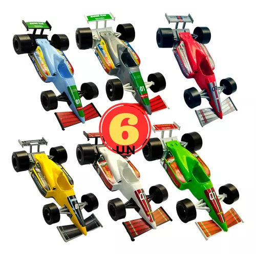 Brinquedo Menino Carro de Corrida Formula Racing Cores Vivas em