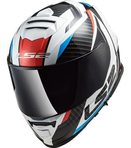Casco Integral Ls2 Ff800 Storm Racer - En Teo Motos Color Azul/Rojo Tamaño del casco S