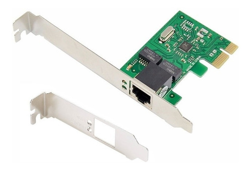 Placa Red Pci Express a 1 puerto lan Gigabite chipset Realtek 8111 1000 Mbps AMITOSAI MTS-PCIELAN8111 incluye bracket low profile