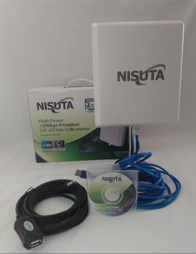 Antena Wi-fi Usb Exterior Nisuta / Impecable !!! 
