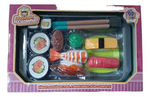 Jogo 2 Comidas Japonesa Sushi Infantil Brinquedo Cozinha Toy