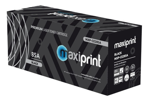 Imagen 1 de 1 de Toner Maxiprint Compatible Hp 85a Negro (ce285a)