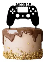 Comprar Cake Topper Adorno Torta Joystick Gamer Nombre Adorno Torta