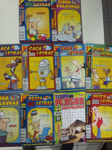 Kit 20 Revistas Caça Palavras Passatempos Sortidas