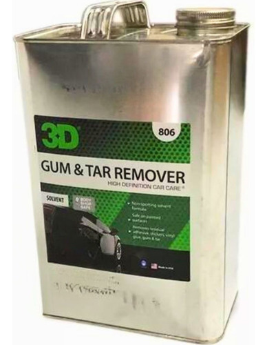 Gum & Tar Remover 3d Removedor Chapopote, Adhesivo 1 Galon