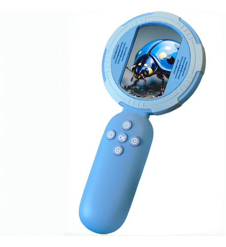 Microscopio Portátil Infantil Con Juego De Rompecabezas