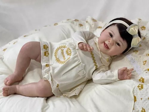 BEBÊ REBORN REALISTA MENINA MAIZE PRINCESA