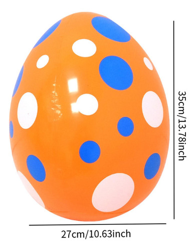 Decoración De Huevos De Pascua Inflable Decoración Naranja