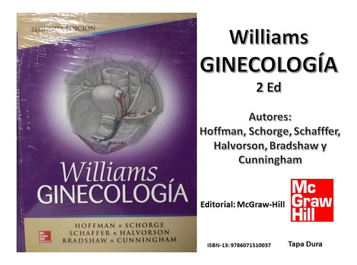 Libro Williams Ginecología 2 Ed Hoffman Y Otros -mcgraw-hill