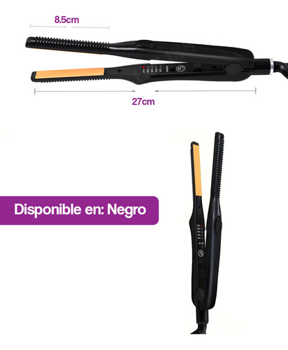 Mini Plancha De Cabello Profesional 2 En 1