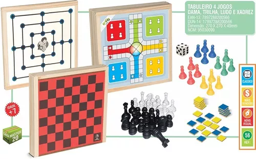 Jogos Clássicos Baralho Ludo Mico Dominó Cartas Brinquedos