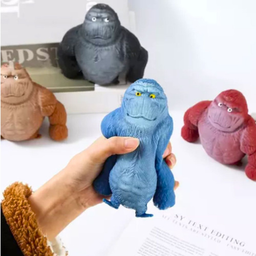 Kit 4 Gorila IndestrutĂvel Boneco Macaco Kong Estica Esmaga