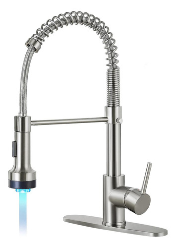 Grifos De Cocina Djs Con Pulverizador De Pulverizador -luz