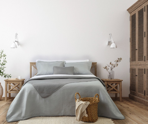 Imagen 6 de 6 de Kit Cubrecama Cover Verano C/ Fundas Y Almohadon 2 ½ Plazas