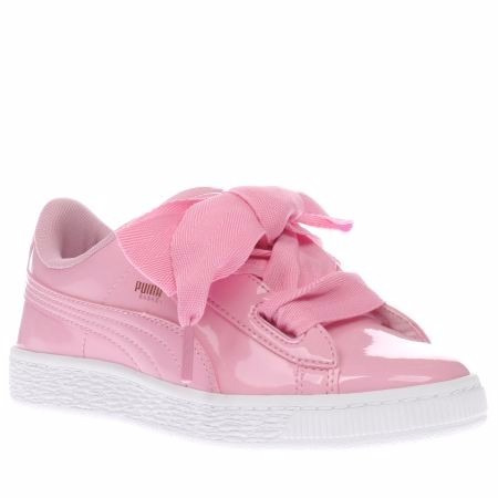 tenis puma basket heart rosa