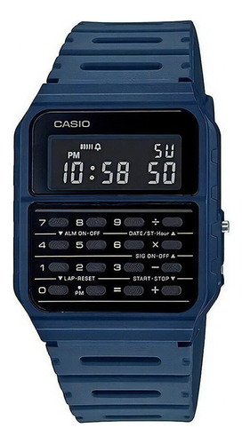 Reloj Calculadora Clasico Casio Ca-53w-1 Pulsera Azul