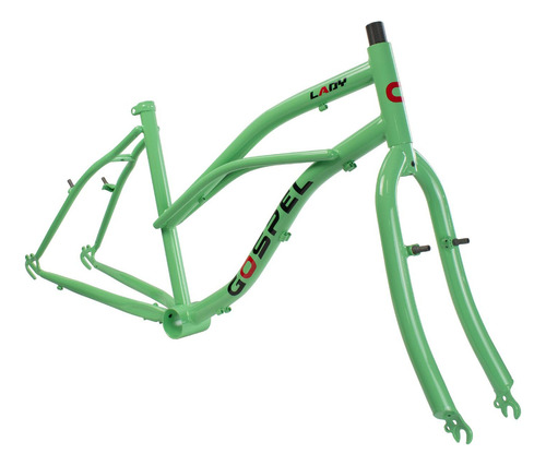 Cuadro Para Bicicleta R24 Lady Con Tijera Verde Lady Gospel