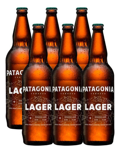 Cerveza Patagonia Hoppy Lager 710 Ml X6