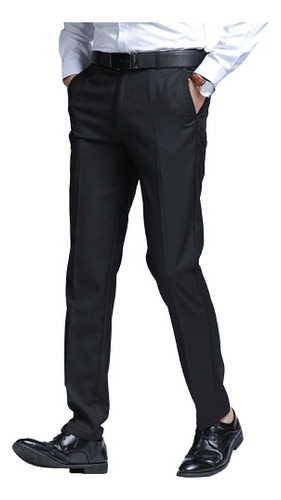 Pantalón Traje Recto Para Hombre, Uniforme De Padrino Boda