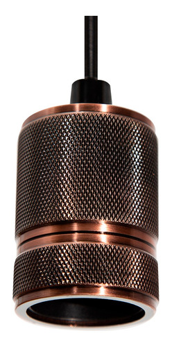 Lámpara Colgante Mini Retro Bronce Antiguo E27 60w 1 Luz