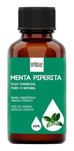 Óleo Essencial Hortelã Pimenta 60ml - Puro E Natural