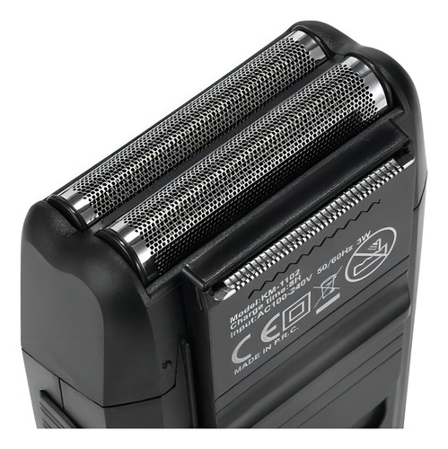 Barbeador Elétrico Shaver Sem Fio Kemei 2 Lâminas Km-1102