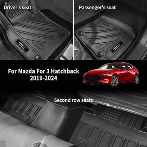 Protector De Piso Y Maletero Para Mazda 3 Hatchback