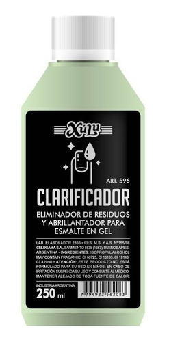 Clarificador Xúlu X 250ml Para Esmalte Semipermanente Z596