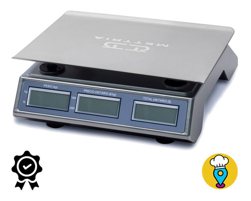 Imagen 4 de 7 de Báscula Comercial Con Usb Punto De Venta Mettria - Mtusblite