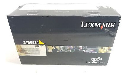 New Lexmark 24b5834  Yellow Toner Cartridge For Xs796 Ttz