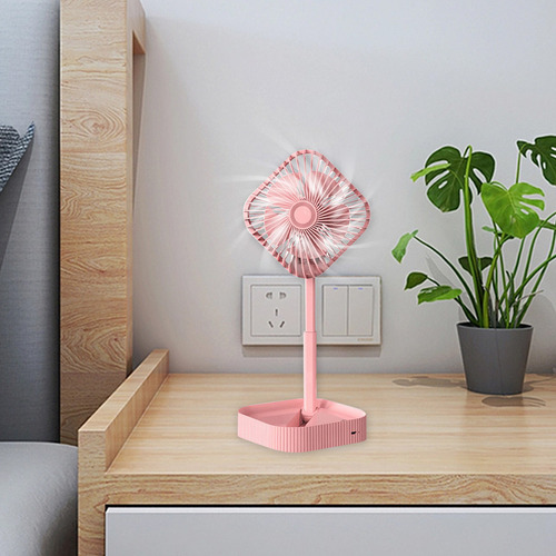 A Un Ventilador De Pedestal Portátil, Plegable, De Pie,