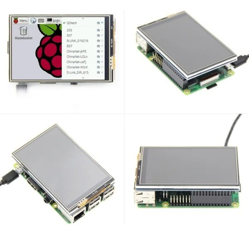 Pantalla Táctil Lcd 3.5 Para Raspberry Pi 3b/3b+/4b