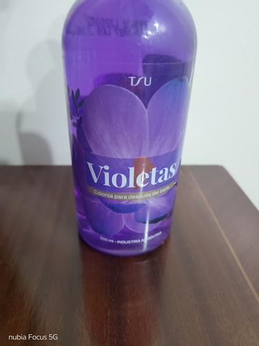 Perfume Colonia Refrescante Tsu Cosmeticos Violetas 500 Ml